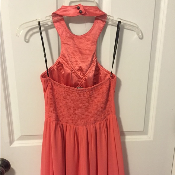 Pink Beaded Prom Dress - Picture 3 of 4