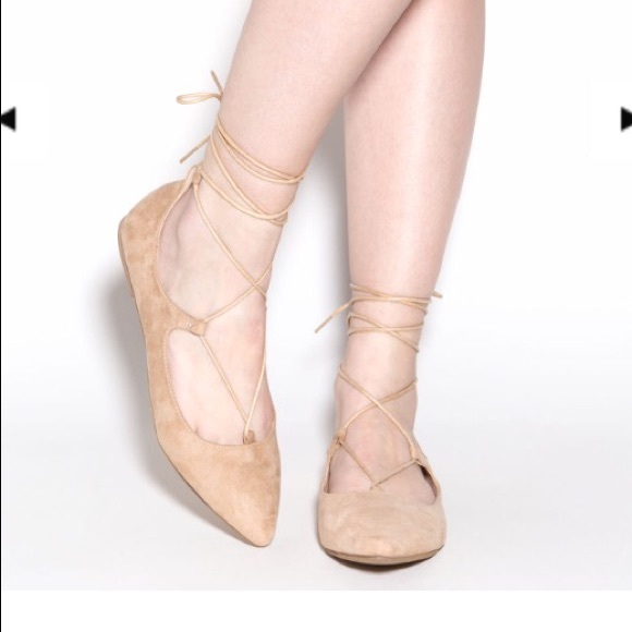 Lace up flats