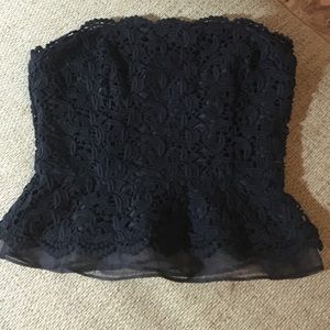 Joie XS Eminent black lace crop top - NWT