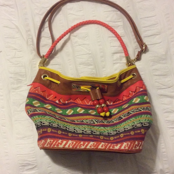Aldo multicolor bucket bag.