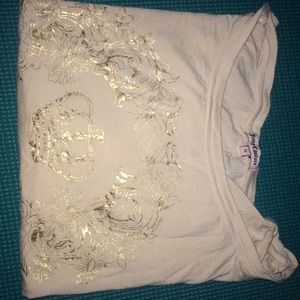 Loose juicy couture crop shirt