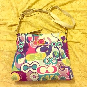 Multi Colored Coach Bag