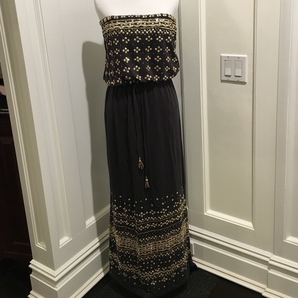 Brand new strapless jersey Calypso maxi dress