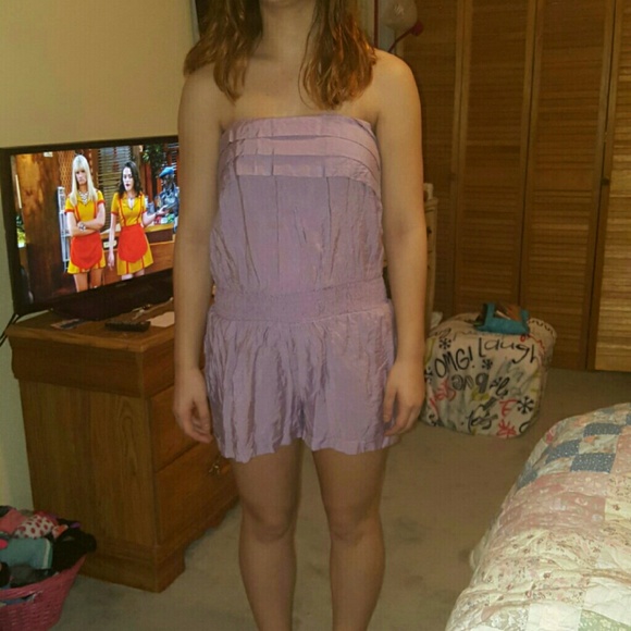 Short Strapless Romper