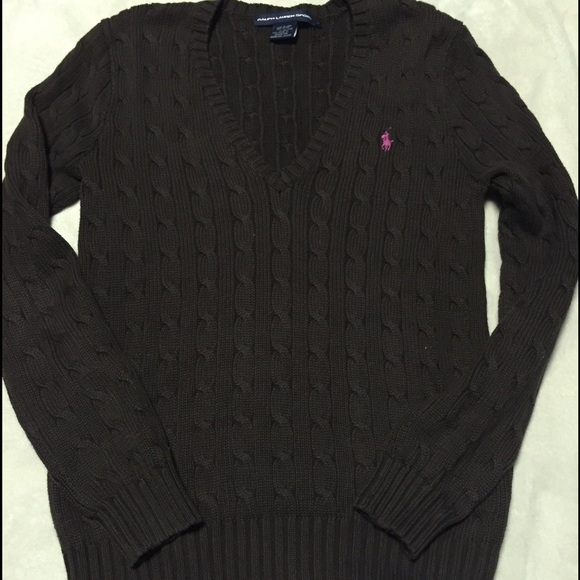 Ralph Lauren Sport chocolate brown sweater