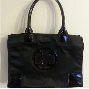 black mini Ella Tory burch tote
