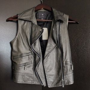 Faux Leather Vest