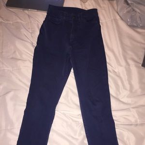 American Apparel High Waisted Blue Jeans