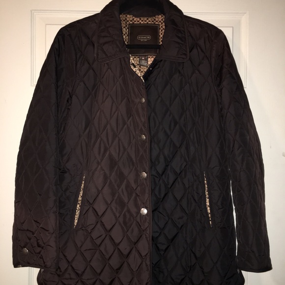 ❤Coach Chocolate brown quilted Jacket❤️