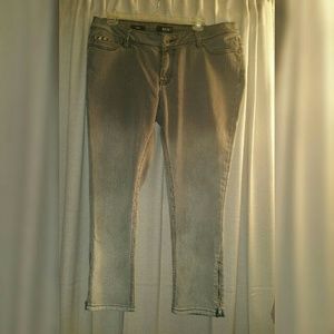 a.n.a Grey ombre skinny jeans
