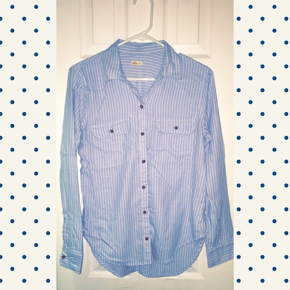 Hollister button up long sleeve - Picture 1 of 2