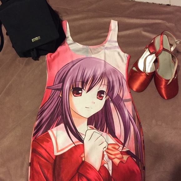 Black Milk inspired anime girl bodycon dress