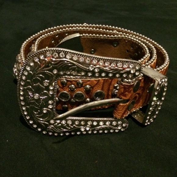 Rhinestone Studded Belt