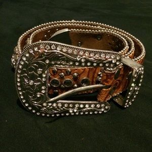 Rhinestone Studded Belt