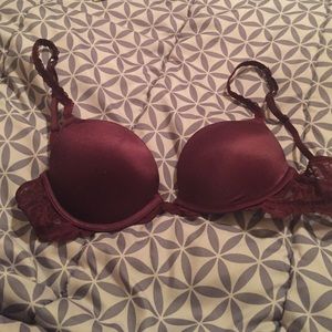 34B Maroon push up bra.