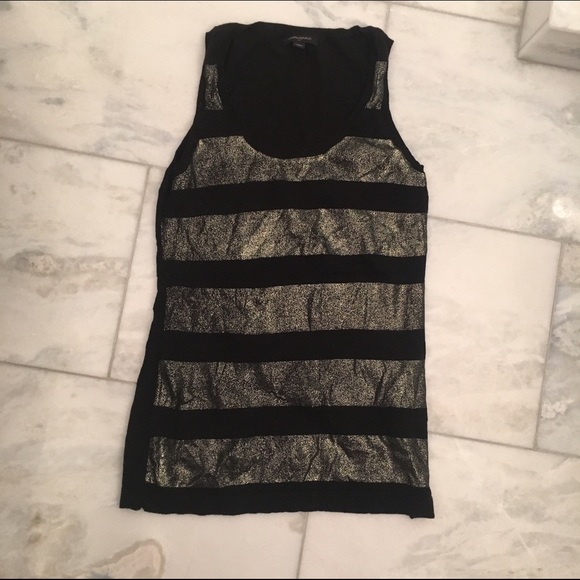 Banana republic knit black/gold tunic - Picture 1 of 3
