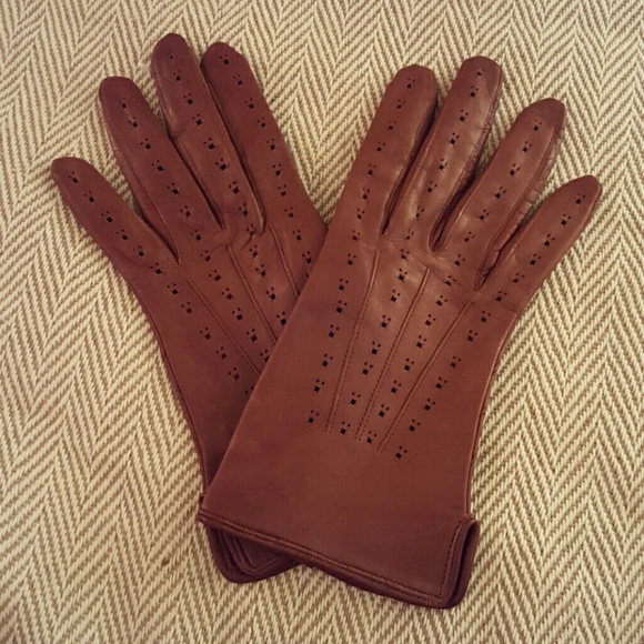 Vintage All Real Leather Gloves