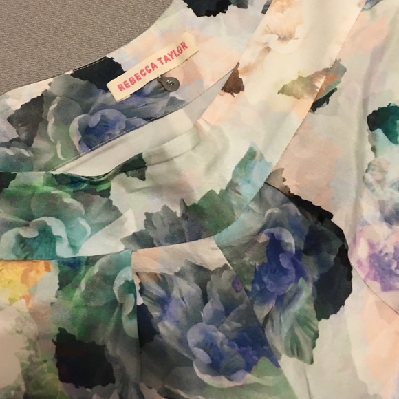 Rebecca Taylor silk floral shorts size 6 - Picture 4 of 4