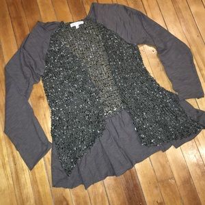 Boutique cardigan greenish color