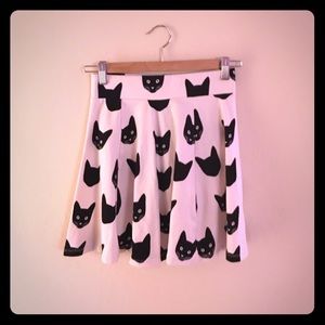 H&M Cat Skater Skirt