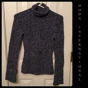 Navy Turtleneck Sweater