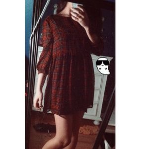 Plaid grunge dress