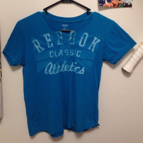 Reebok blue cotton t shirt