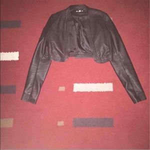 Faux leather jacket