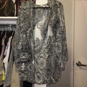 Paisley print kimono