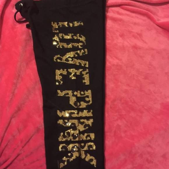 ***vs PINK cheetah bling pants*** - Picture 2 of 4