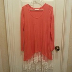 Beinspiredboutique coral top