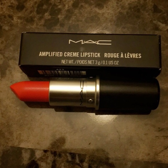 Brand New Mac Amplified Creme Lipstick Neon Orange
