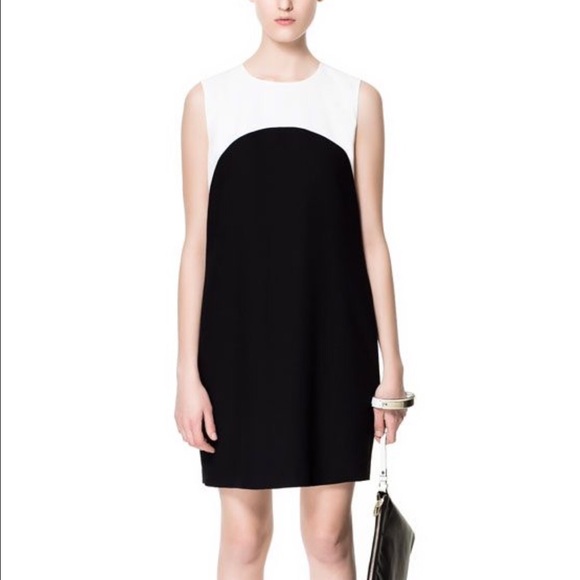 zara black and white dress NWT PRINTED MAXI Ecru XS,S,M Back hidden in Black And White Dress Woman
