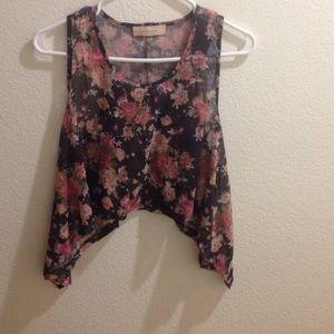 See through crop top