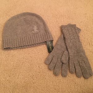 Ralph Lauren hat and gloves