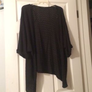 black cardigan