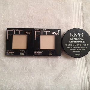 Pressed and loose powder set