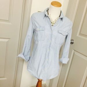 Light Chambray Button Down