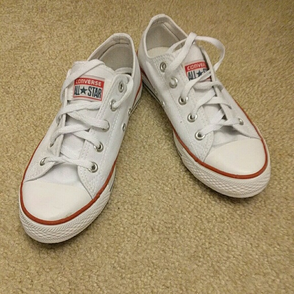 White converse all star sneakers