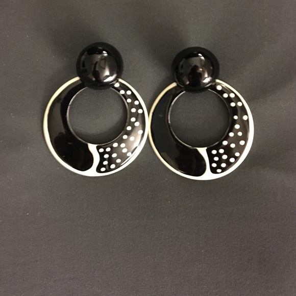 Vintage 80s Art Deco Earrings