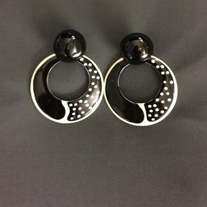 Vintage 80s Art Deco Earrings