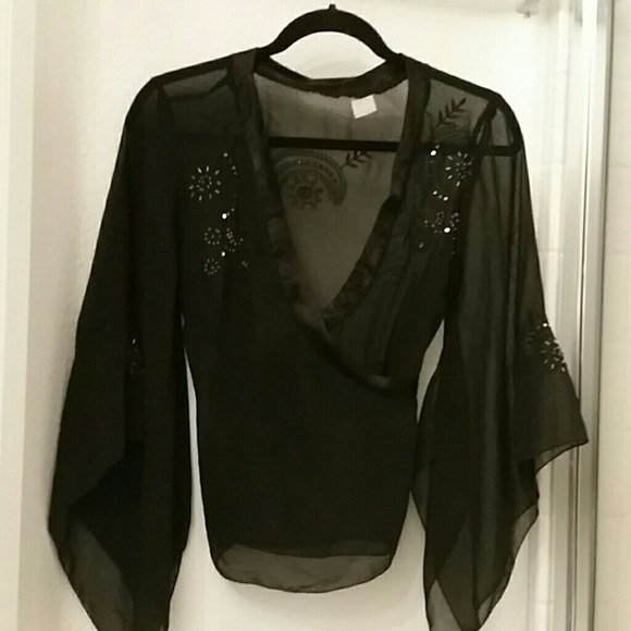 Wrap around blouse