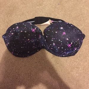 Galaxy pink strapless bra
