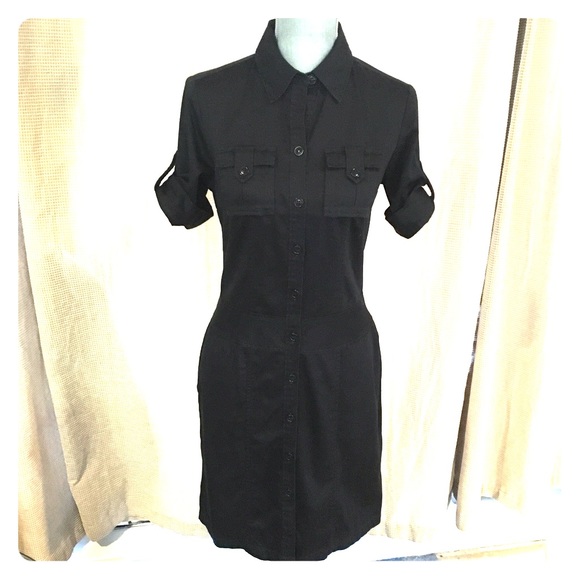 Club Monaco Dresses & Skirts - ⚡️⚡️CLUB MONACO Black Button up Dress. Size 2