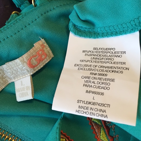 οΈπ¨SOLD π¨NWT GB Teal Aztec Prints Romper - Picture 4 of 4
