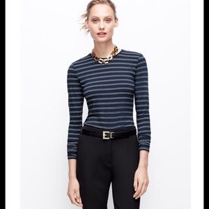 Ann Taylor striped long sleeve tee