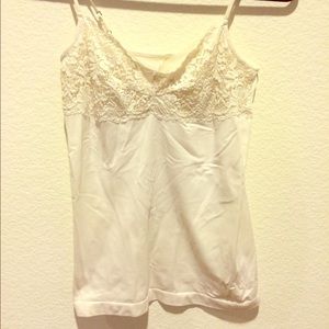 White Lace Banana Republic Cami