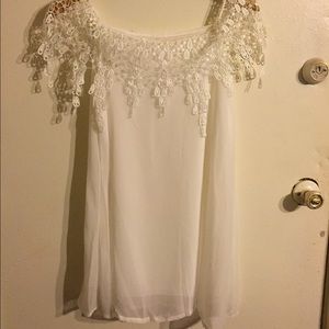 White tunic top