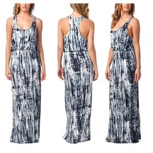 🆕Black Tie-Dye Racerback Maxi Dress