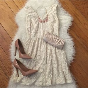 Cream Lace Dress